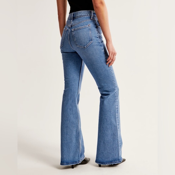 Abercrombie & Fitch women’s vintage flare jeans LONG - Picture 5 of 8